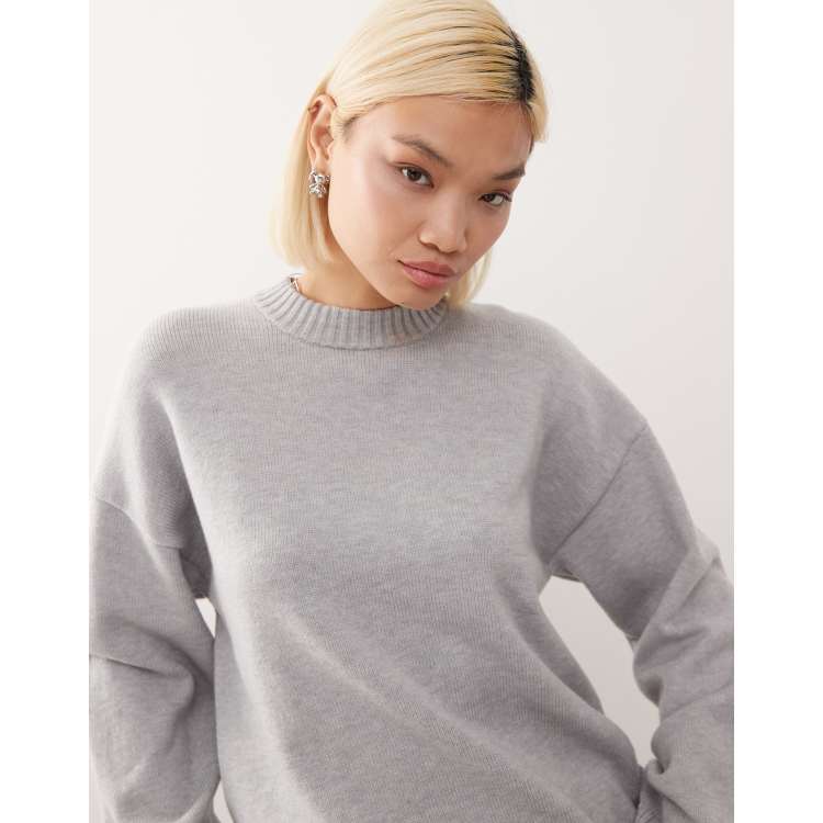 和洋折衷　歪み sphere pullover orSlow - Loopwheel Crewneck Sweatshirt - Heather Grey