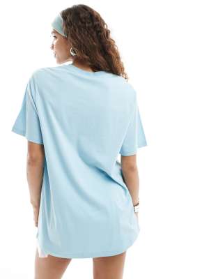 Monki oversized t-shirt in light blue | ASOS