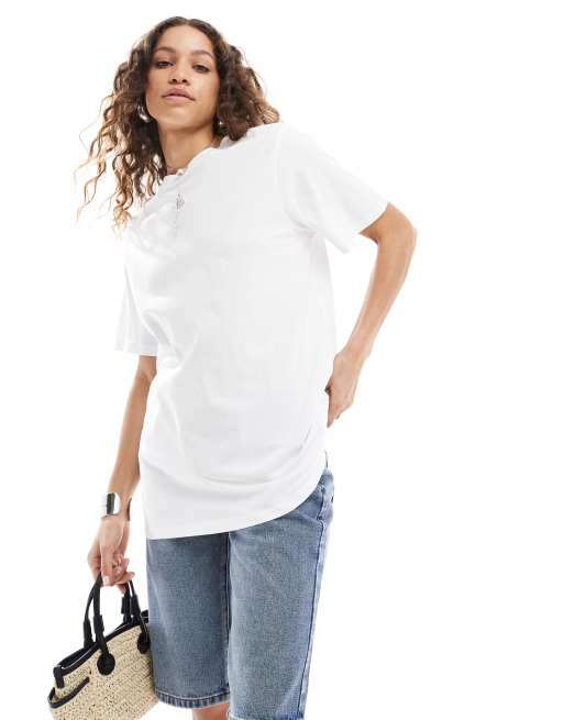 Monki - Oversized T-shirt in wit