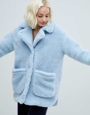 Blue best sale teddy jacket