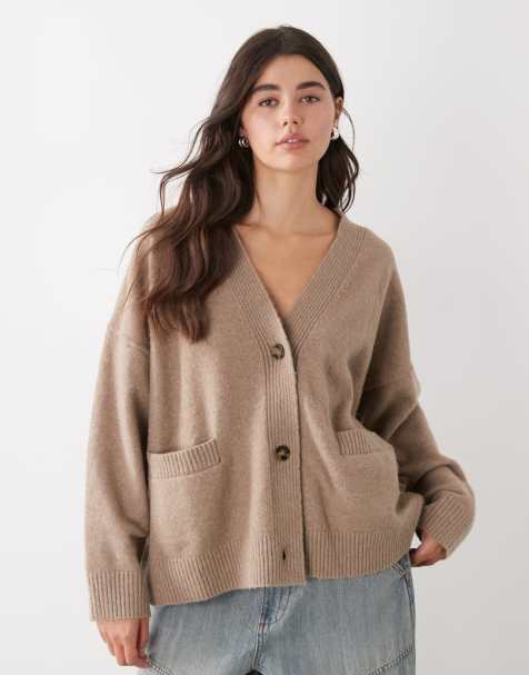 Monki - Oversized vest in bruin - view 1