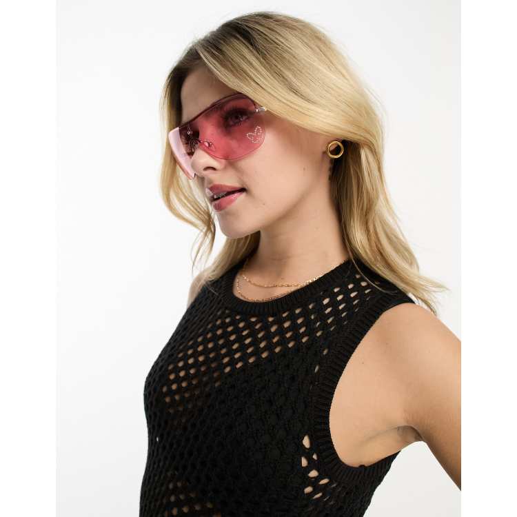 Oversized Diamante Sunglasses