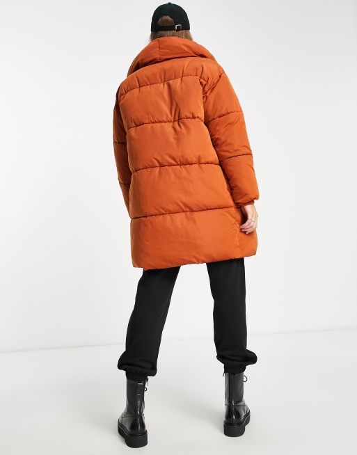 Rust store padded coat