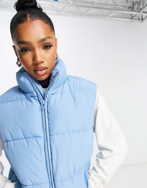 Light blue 2025 puffer vest