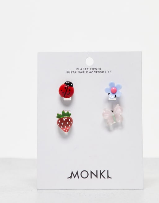 Monki - Pakke med 4 clog-charms