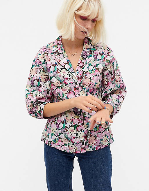 Monki Pam full sleeve blouse in floral print