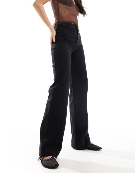 Monki - Pantalon ample en coton stretch - Noir, 3 de 5