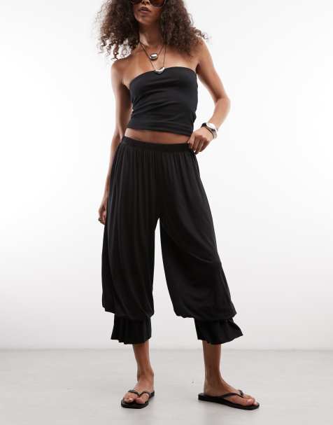 Monki - Pantalon bouffant - Noir - view 1