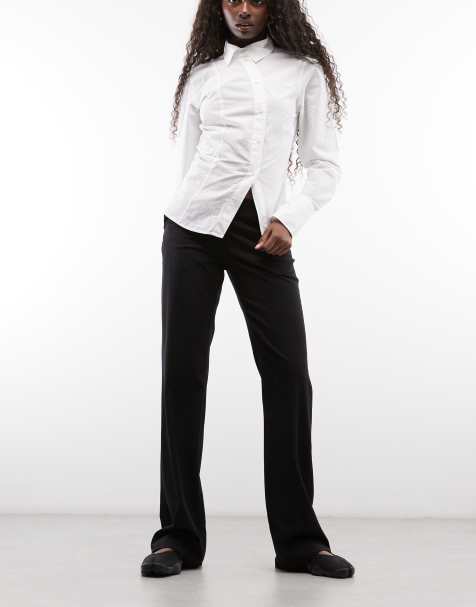 Monki pantalon droit ample noir - view 1