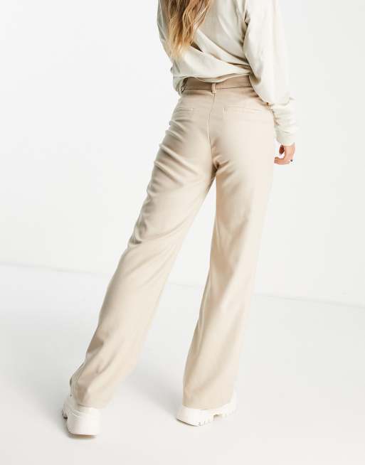 Pantalon discount droit beige