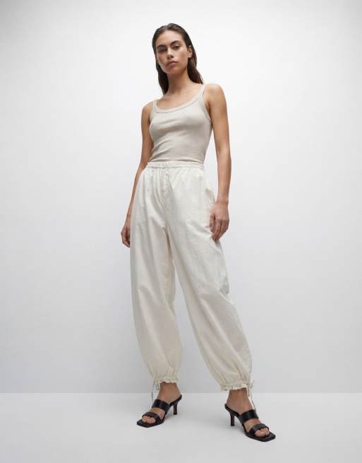Monki - Pantaloni a palloncino bianchi, 10 di 11