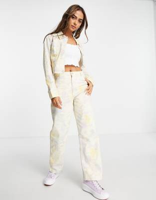 Monki Pastel Tie Dye Pants - Part Of A Set-multi