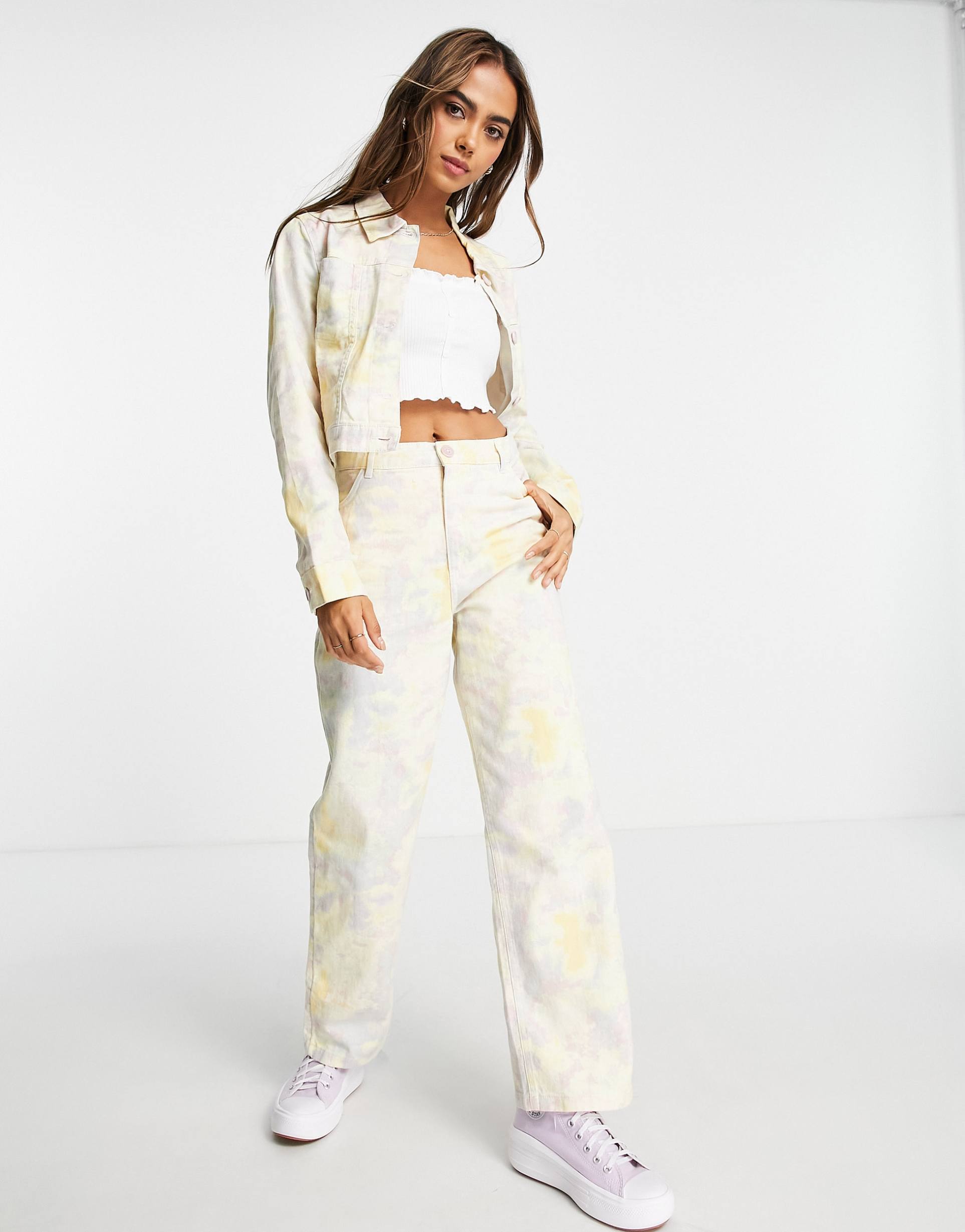 monki pastel tie dye pants - part of a set