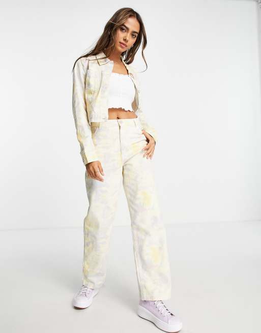 Monki pastel tie dye pants - part of a set