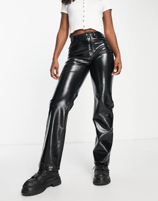 Black sales patent pants