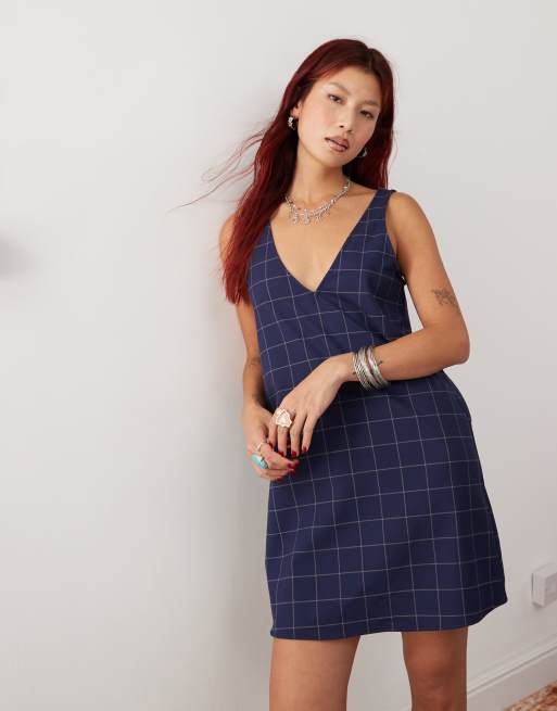 Monki pinafore dress best sale