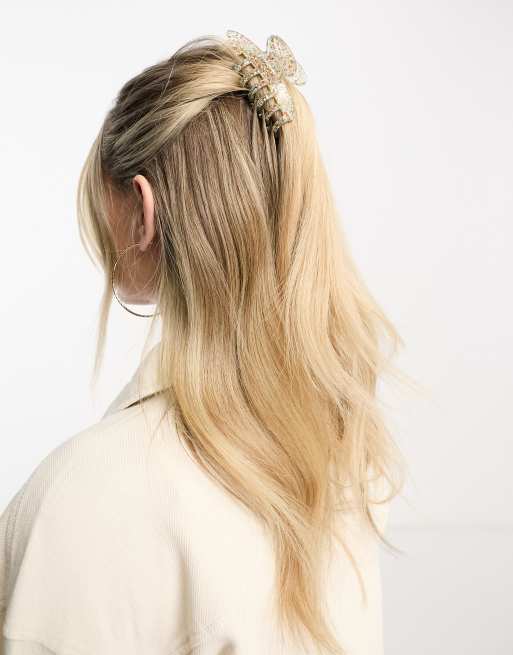 Monki - Pinza per capelli a pois multicolore