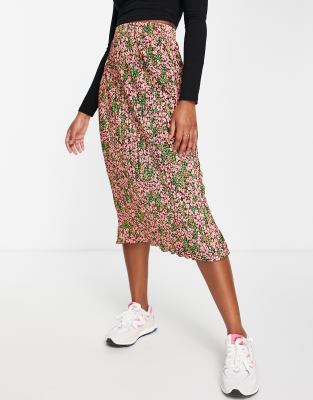 lettuce hem midi skirt