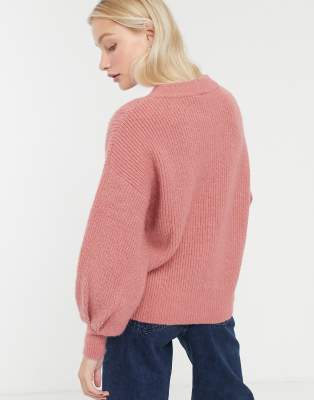 monki pink cardigan