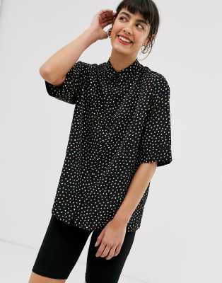 asos polka dot top