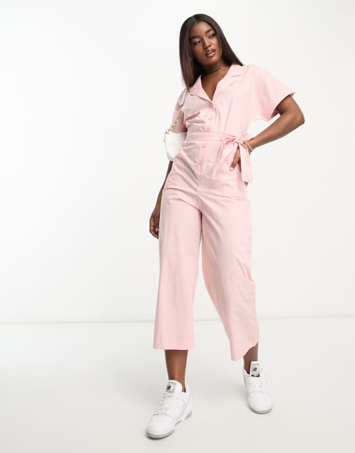 Topshop pink hot sale boiler suit