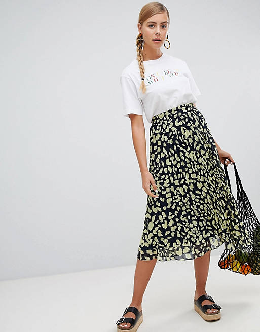 Monki Printed Midi Skirt | ASOS