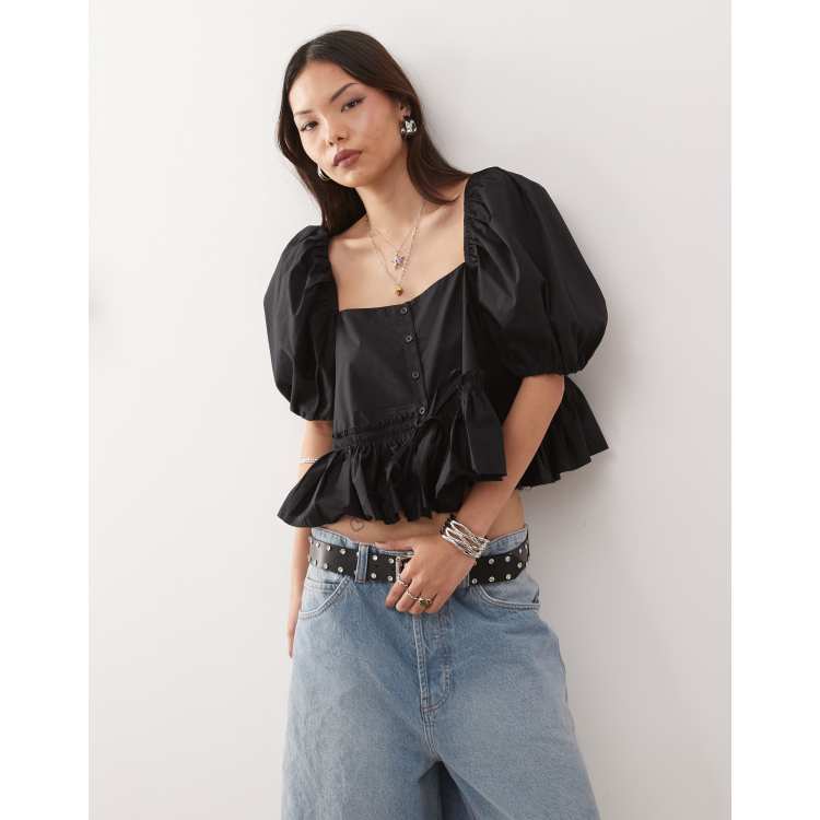 トップス marryme puff puff blouse black 208330495-1-black?$n_750w$&wid