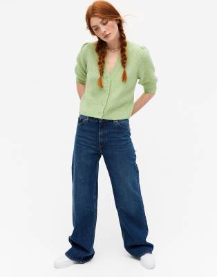 monki green cardigan