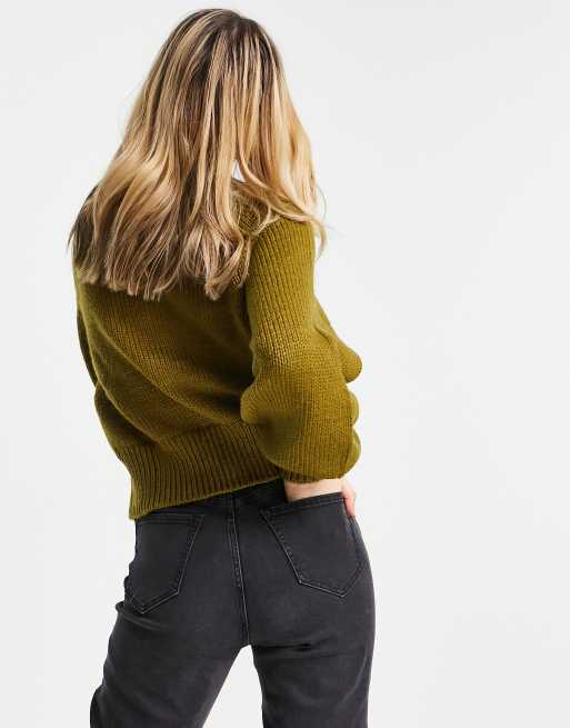 Pull vert olive femme new arrivals