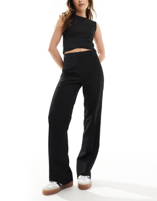 パンツ andmary Monica check loose pants black ANDMARY】Monica check loose pants