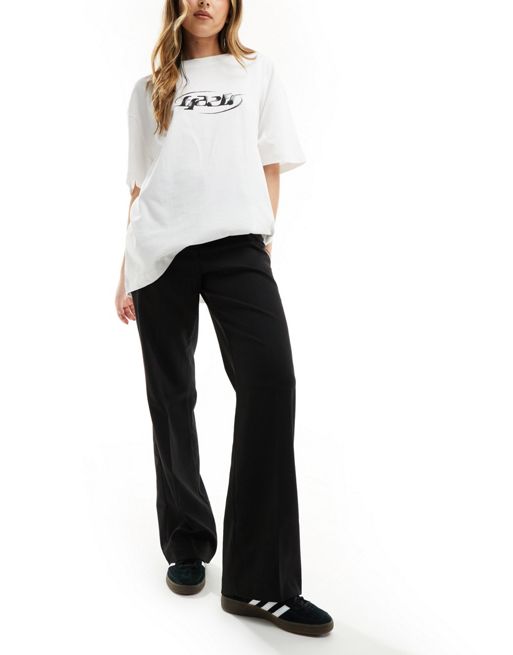 Monki relaxed tailored trousers in black | ASOS