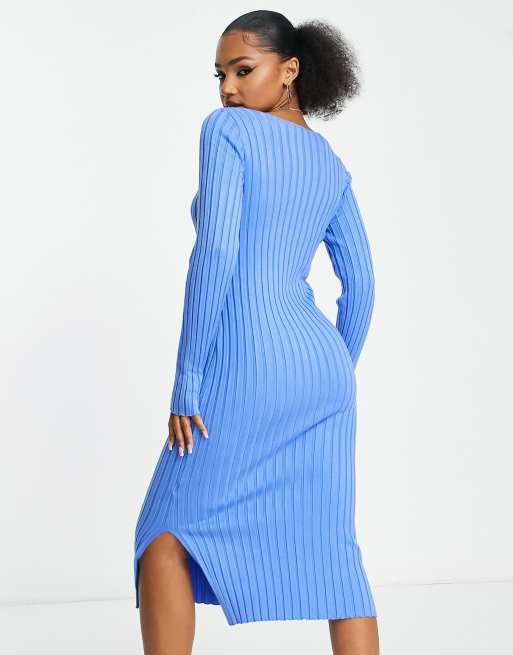 Ribbed knit cheap bodycon dress