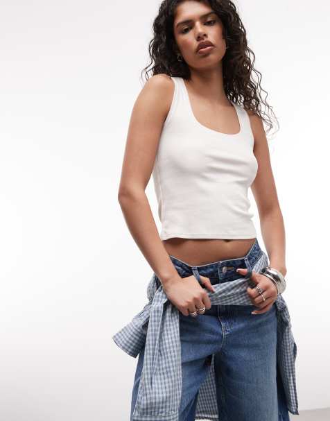 Monki - Ribbet tanktop i 90'er-stil - view 1