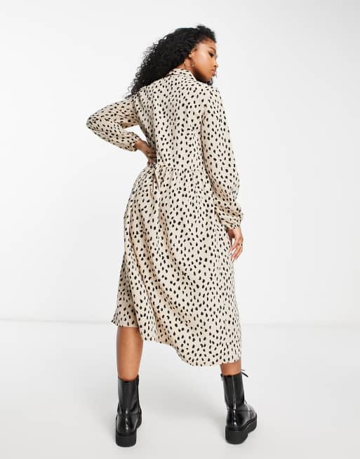 Robe longue a pois h&m hot sale