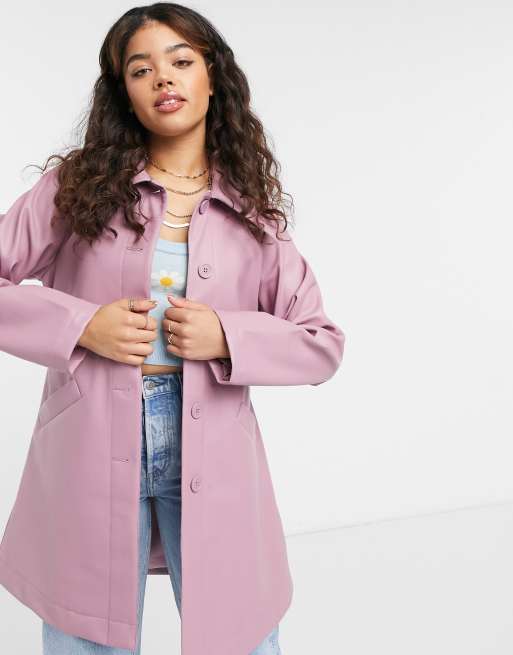 Pink patent shop jacket