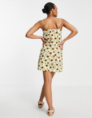 monki sunflower dress