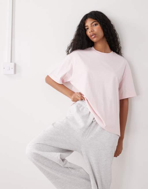 Monki – Rosarandig t-shirt i oversize, 2 av 4