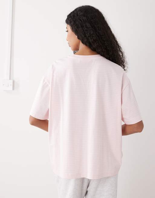 Monki – Rosarandig t-shirt i oversize, 4 av 4