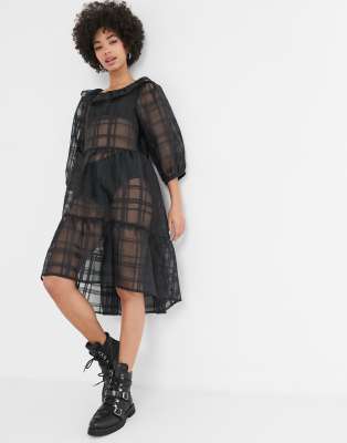 organza skater dress