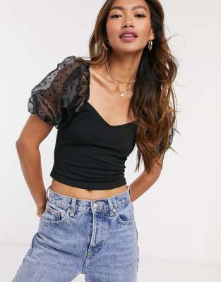 puff mesh top