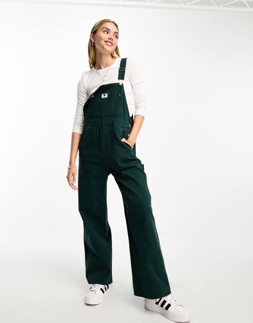 Monki - Salopette en denim - Vert foncé