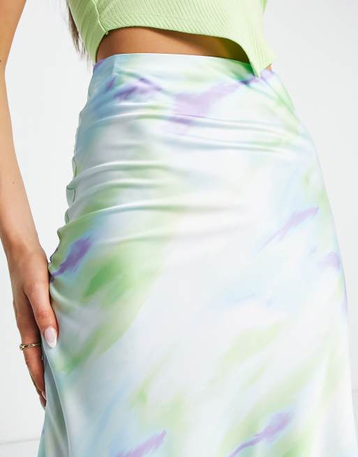 Tie dye shop slip skirt