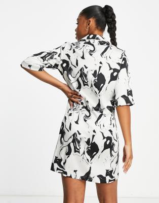 monki satin wrap dress