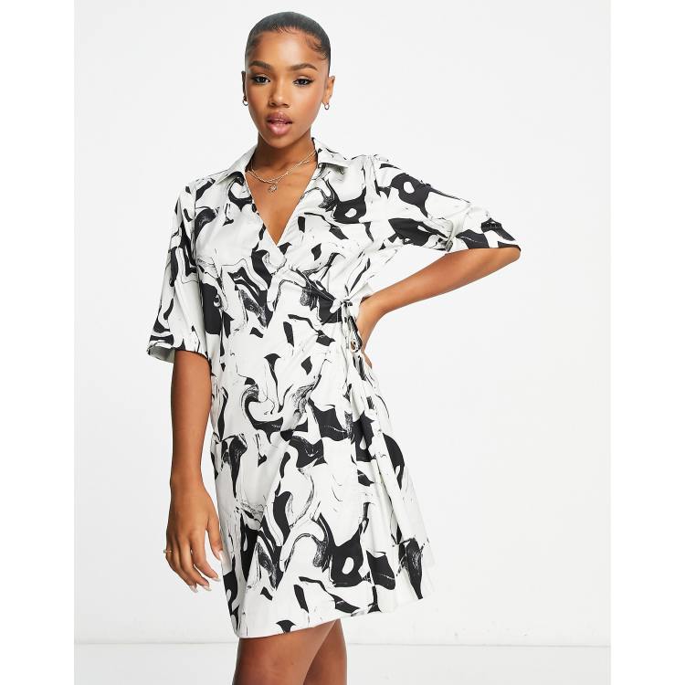 Monki store wrap dress