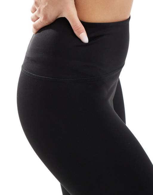 Monki seamless yoga high waist active gym leggings in black