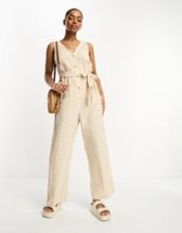  Other Stories sleeveless jumpsuit with ruffle detail in delicate