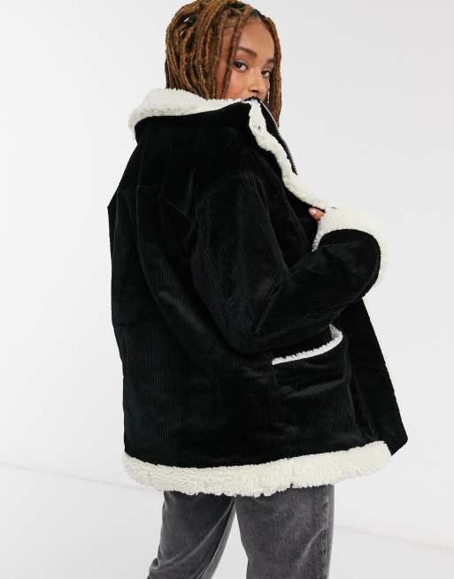 Cord fur lined on sale jacket