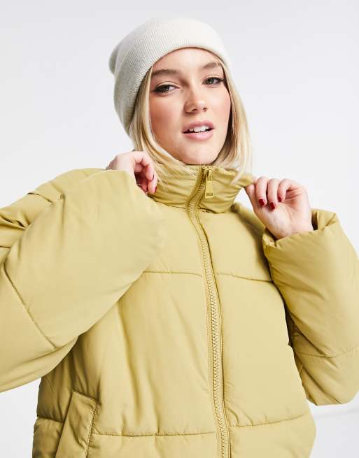 Short Puffer Jacket - Light beige - Ladies