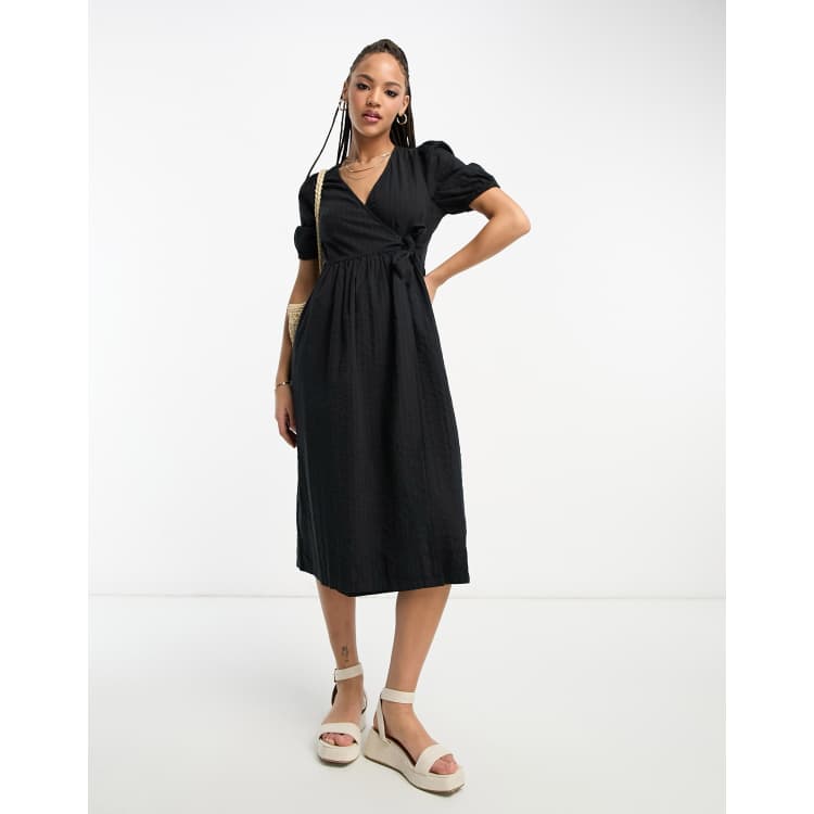 Short sleeve cheap midi dress uk