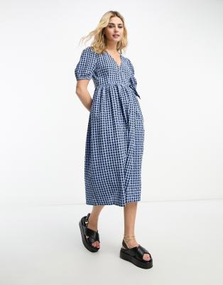 blue gingham wrap dress Monki short sleeve midi in black wedding dress designers A New Day Black Beaded Long Sleeve Choose Set & PLEASE Message Size Needed While Checking Out:DC - Susp - Bow Tie - Leg Warmers